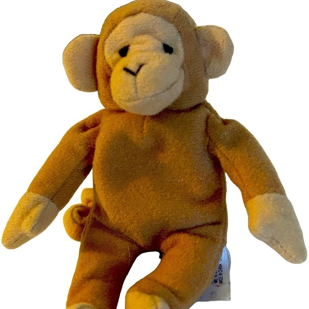 Vintage Ty Beanie Babies Bongo 1993 MCDONALDS Happy Meal Plush Monkey Retired